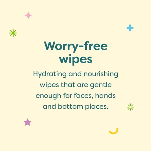 Unscented Baby Diaper Wipes, Plant-Based, 640 Count