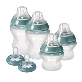 Silicone Baby Bottle & Pacifier Set with Breast-Like Nipples