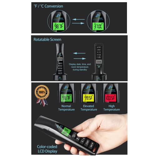 Non-Contact Infrared Forehead Thermometer, 4-Pack