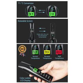 Non-Contact Infrared Forehead Thermometer, 4-Pack