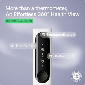 Smart MultiScan Thermometer with ECG & Digital Stethoscope