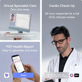 Smart MultiScan Thermometer with ECG & Digital Stethoscope