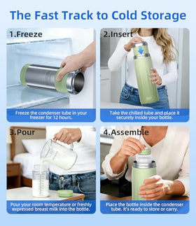 Stainless Steel Breast Milk Cooler Set, 22 oz