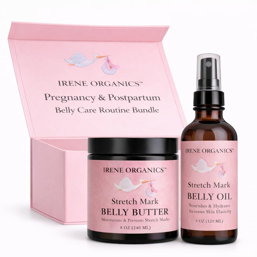 Organic Pregnancy Belly Balm & Stretch Mark Oil Set