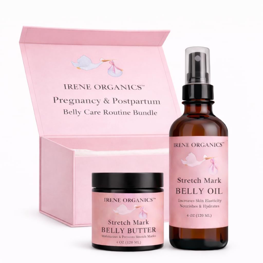 Organic Pregnancy Belly Balm & Stretch Mark Oil Set