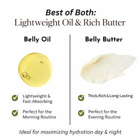 Organic Pregnancy Belly Balm & Stretch Mark Oil Set