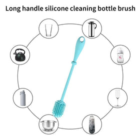 360° Silicone Baby Bottle & Nipple Cleaning Brush
