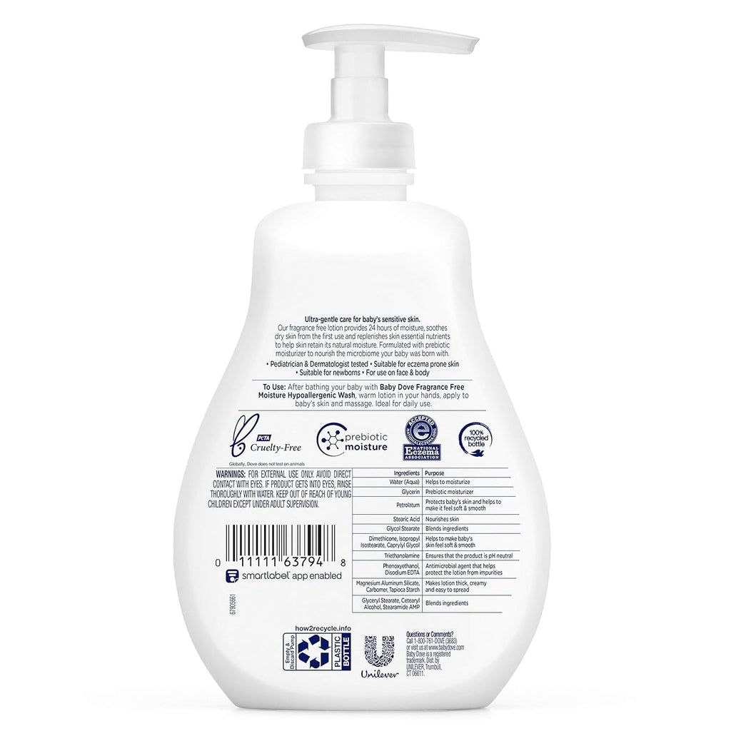 Baby Dove Lotion, Sensitive Moisture, 13 Ounces Each (12)