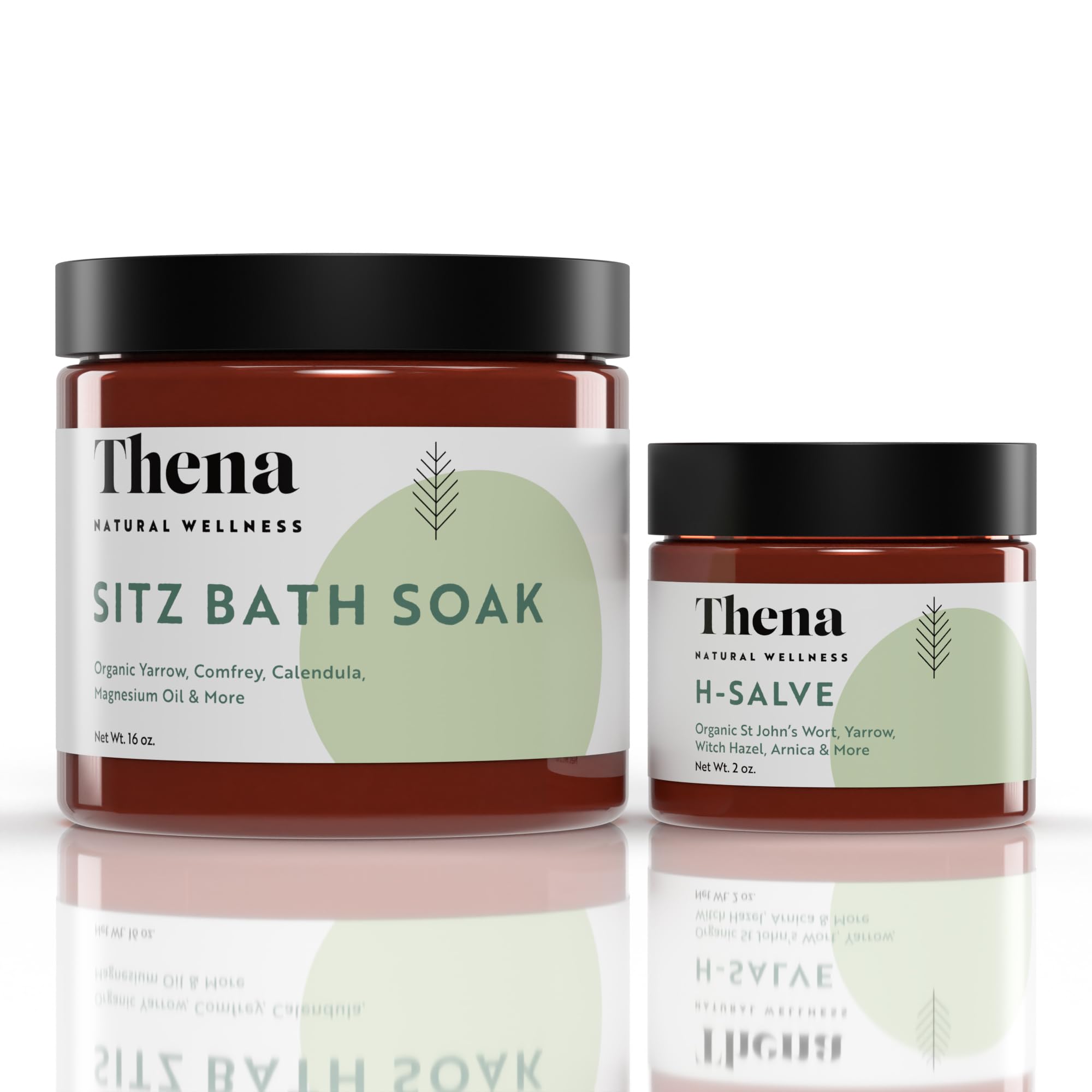 Natural Hemorrhoid Relief Cream & Sitz Bath Soak Set