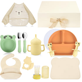 Deluxe Silicone Baby Feeding Essentials Set