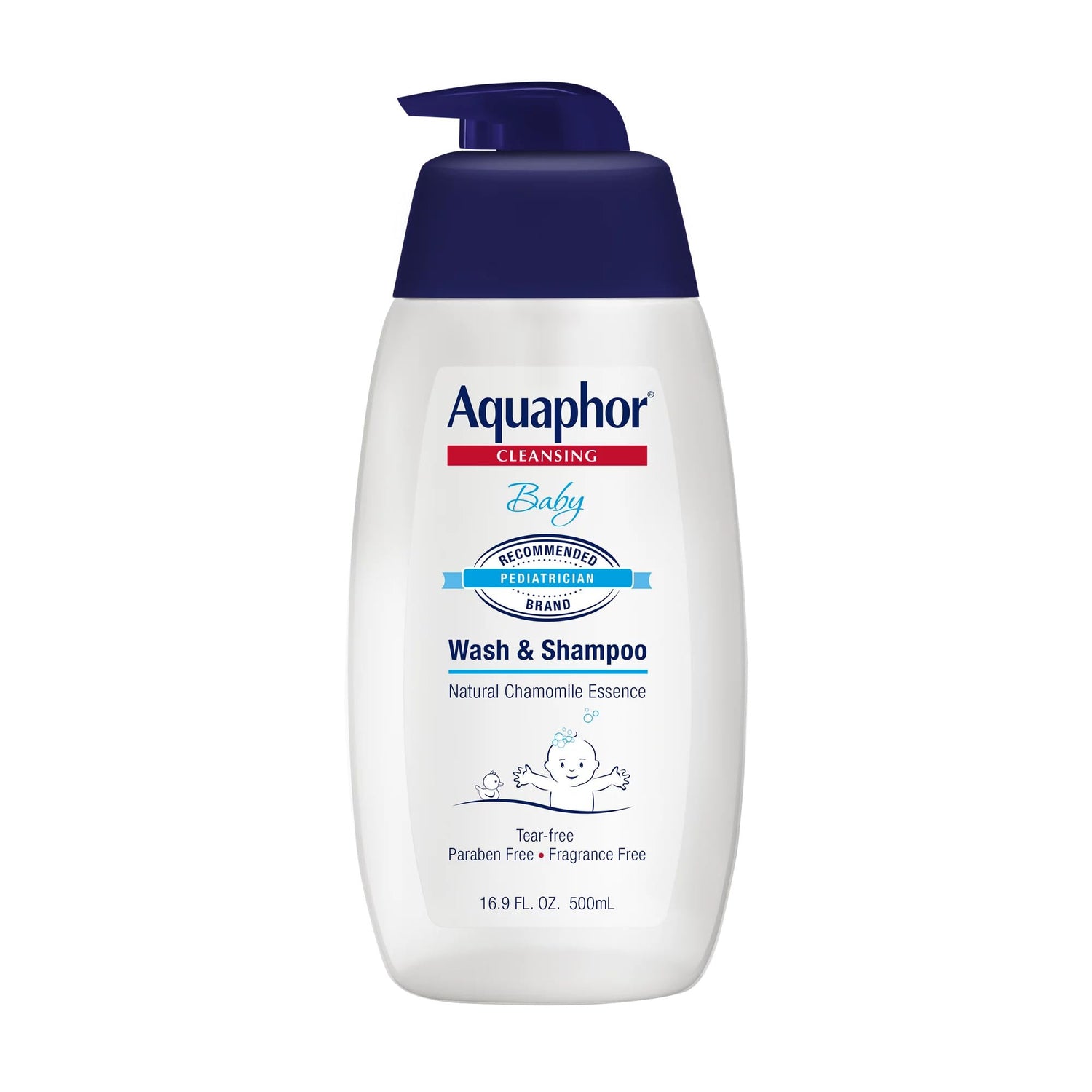 Aquaphor Baby Cleansing Wash And Shampoo 16 Ounce Pump