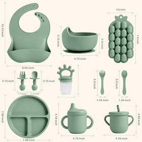 22-Piece Silicone Baby Feeding Set