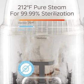 Baby Bottle Washer, Sterilizer & Dryer with Hygienic Storage