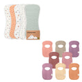 Baby Burp Cloth & Bib Set, 13-Pack