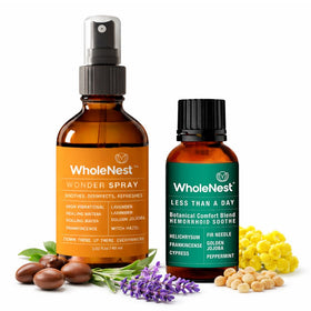 Postpartum Recovery Care Bundle with Witch Hazel Spray & Comfort Oil
