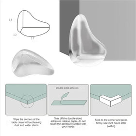 60-Piece Silicone Corner Protectors