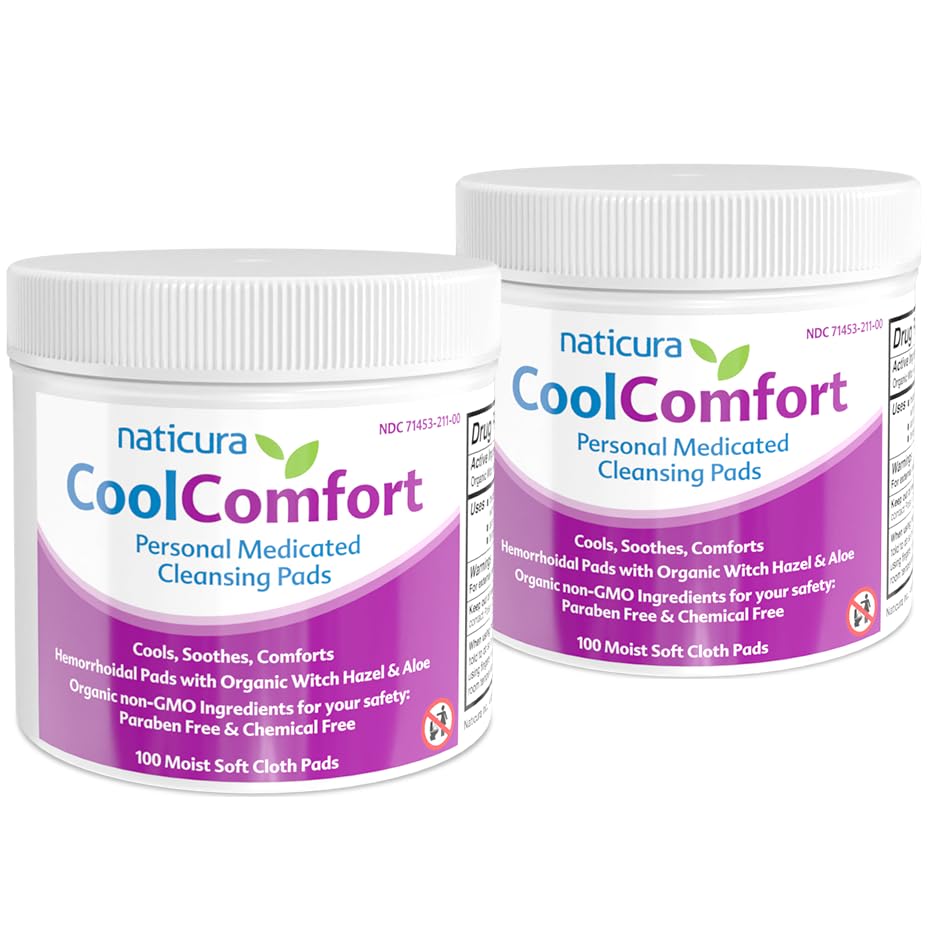 Witch Hazel & Aloe Personal Cleansing Pads for Hemorrhoid Relief