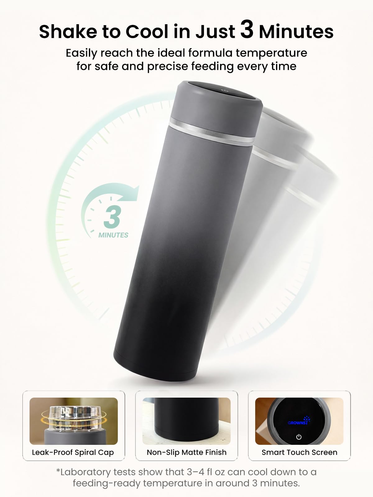 Portable Baby Formula Bottle Maker with Rapid Cooling