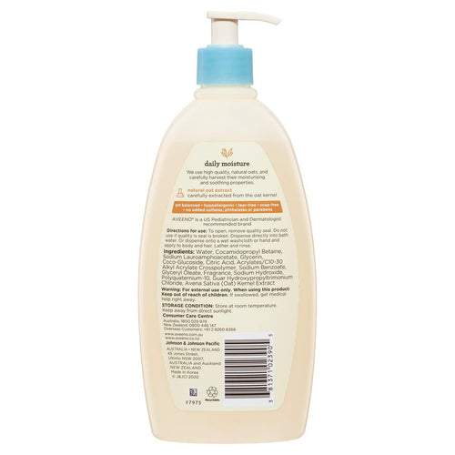 AVEENO Baby Wash & Shampoo, Lightly Scented 18 oz (Pack of 12)