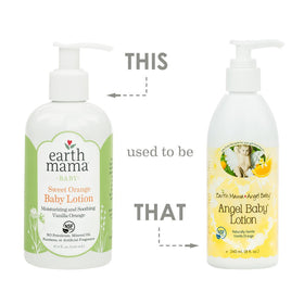 Earth Mama Baby Lotion, Sweet Orange, 8 Fluid Ounce