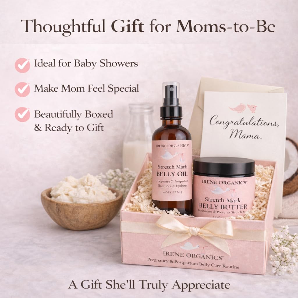 Organic Pregnancy Belly Balm & Stretch Mark Oil Set