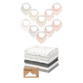 Baby Bandana Bibs & Burp Cloth Set, 16-Pack