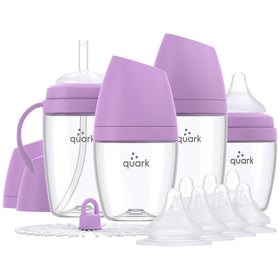 Hybrid Baby Bottle Feeding Set with Anti-Colic Nipples