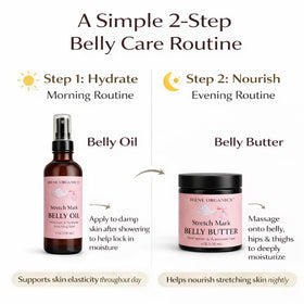 Organic Pregnancy Belly Balm & Stretch Mark Oil Set