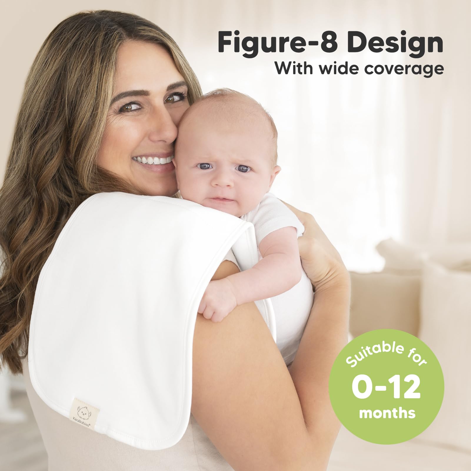 Ultra Absorbent Baby Burp Cloths, 5-Pack