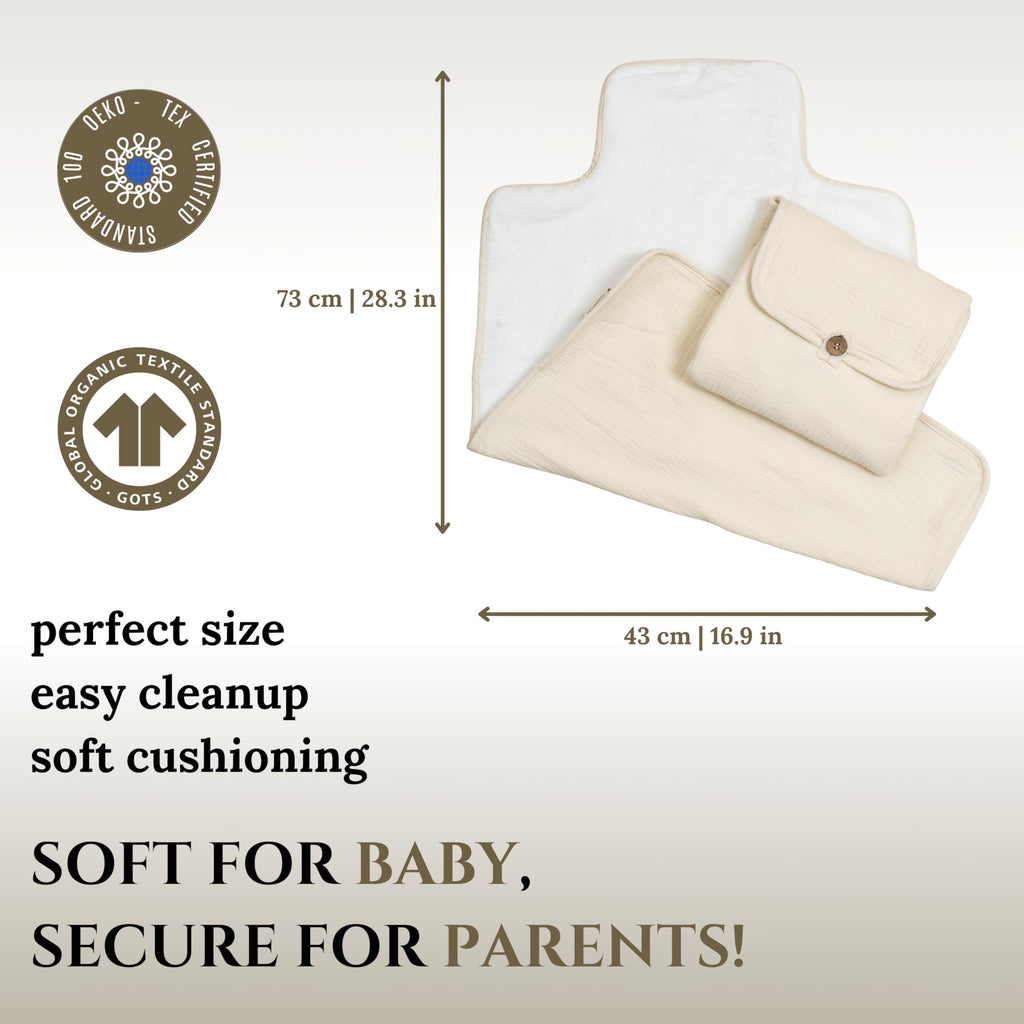 Cherubin Chic Muslin Baby Changing Pad Parent