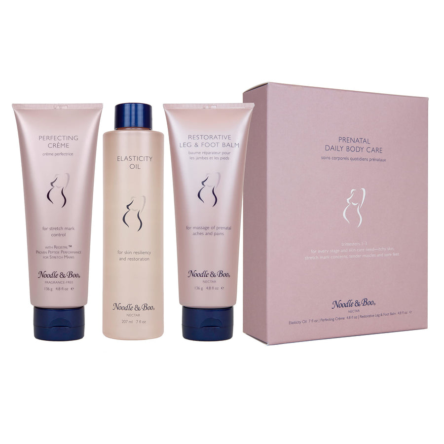 Prenatal Body Care Kit with Stretch Mark Cream & Oil