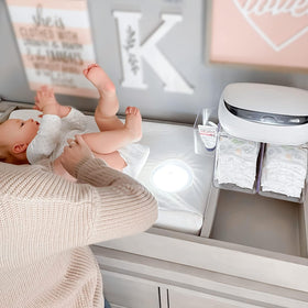 Baby Changing Pad Set with Light & Cover