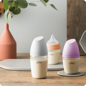 Hybrid Baby Bottle Feeding Set with Anti-Colic Nipples