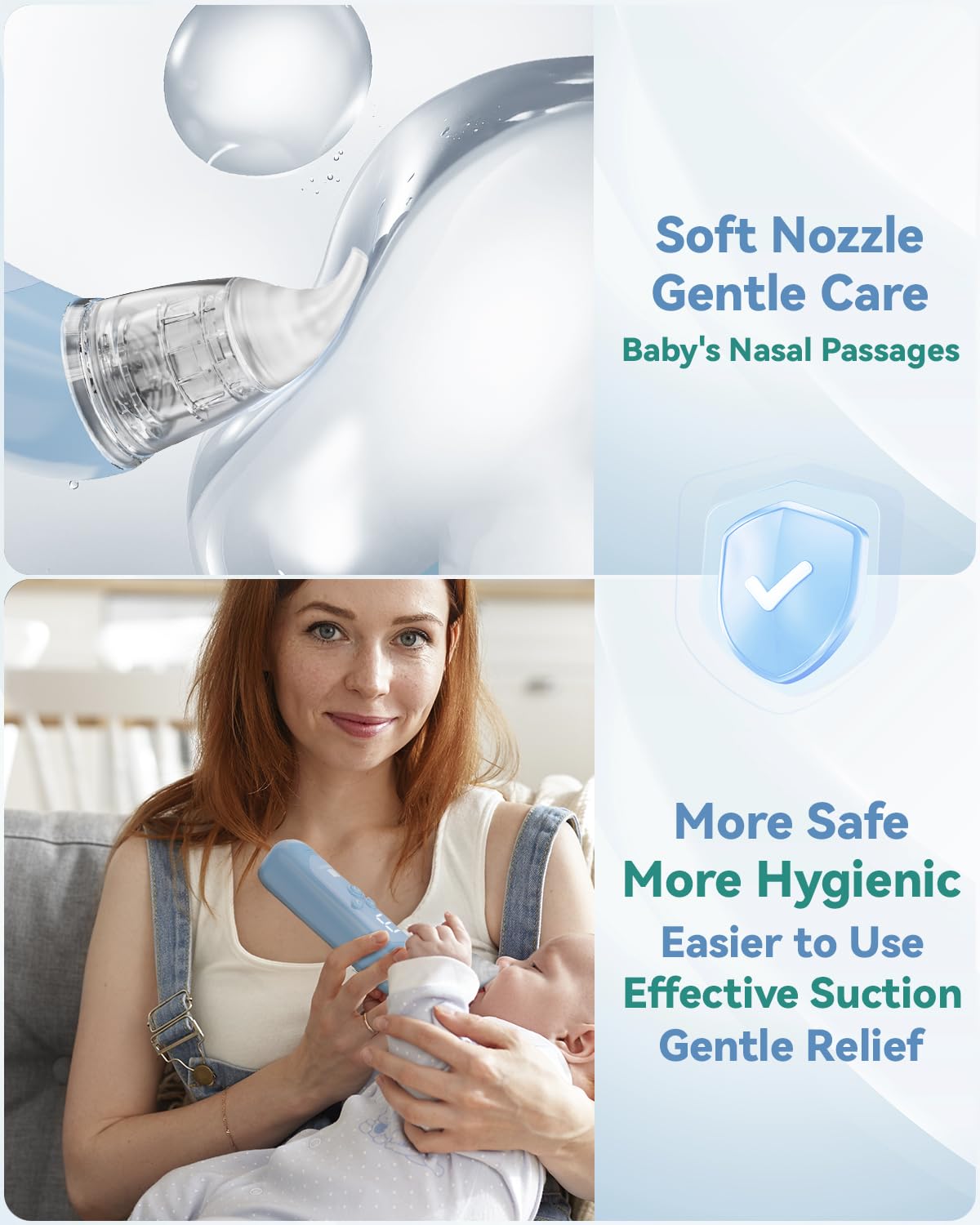 Electric Baby Nasal Aspirator with 5 Suction Levels