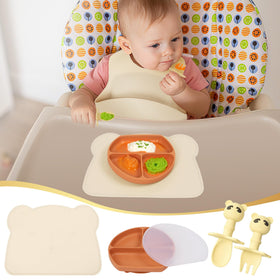Deluxe Silicone Baby Feeding Essentials Set