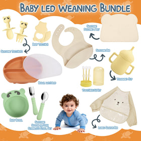 Deluxe Silicone Baby Feeding Essentials Set
