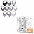 Baby Bandana Bibs & Organic Burp Cloth Set, 15-Pack