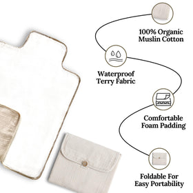 Cherubin Chic Muslin Baby Changing Pad Parent