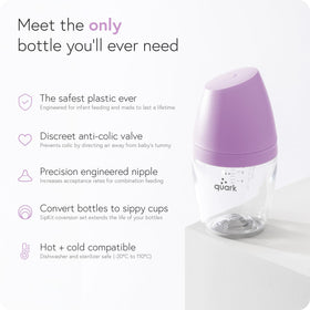 Hybrid Baby Bottle Feeding Set with Anti-Colic Nipples