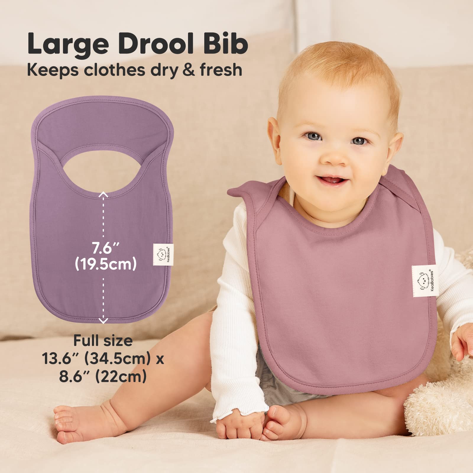 Baby Burp Cloth & Bib Set, 13-Pack