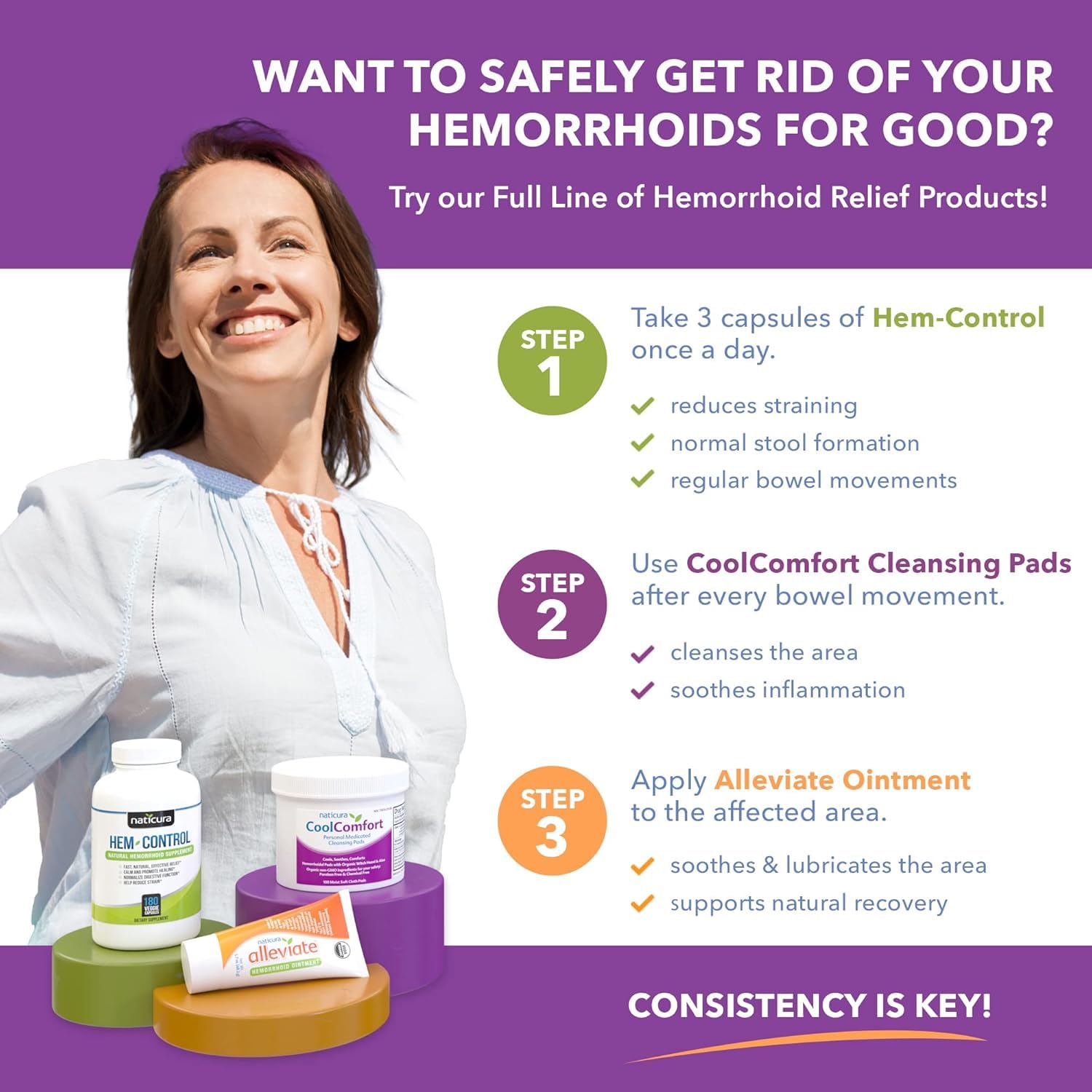 Witch Hazel & Aloe Personal Cleansing Pads for Hemorrhoid Relief