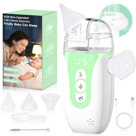 2-in-1 Electric Baby Nasal Aspirator with Powerful Suction