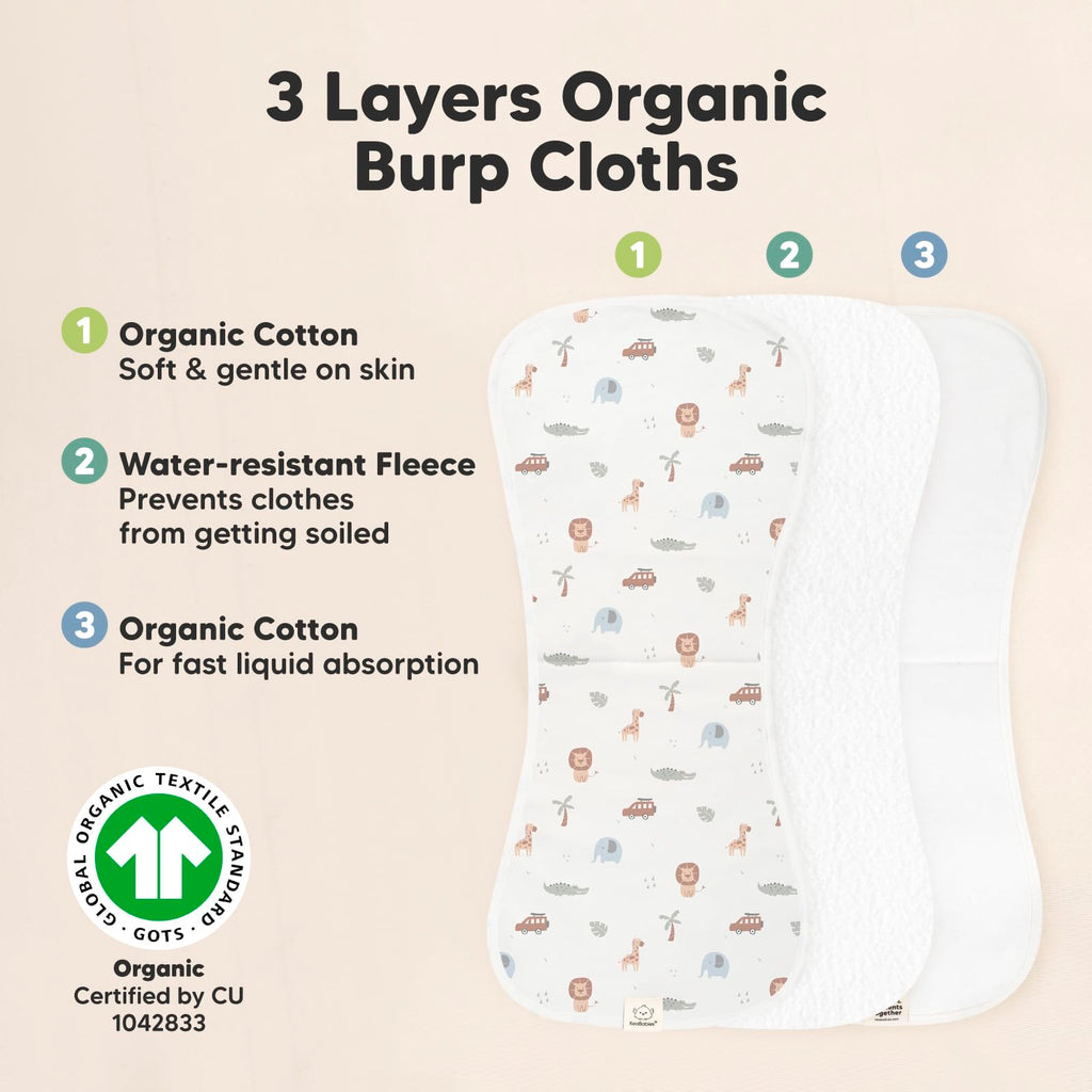 Baby Burp Cloth & Bib Set, 13-Pack