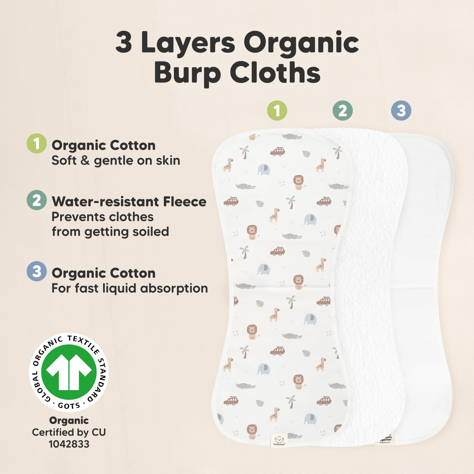 Baby Burp Cloth & Bib Set, 13-Pack