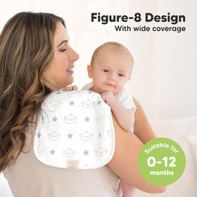 Ultra Absorbent Baby Burp Cloths, 5-Pack