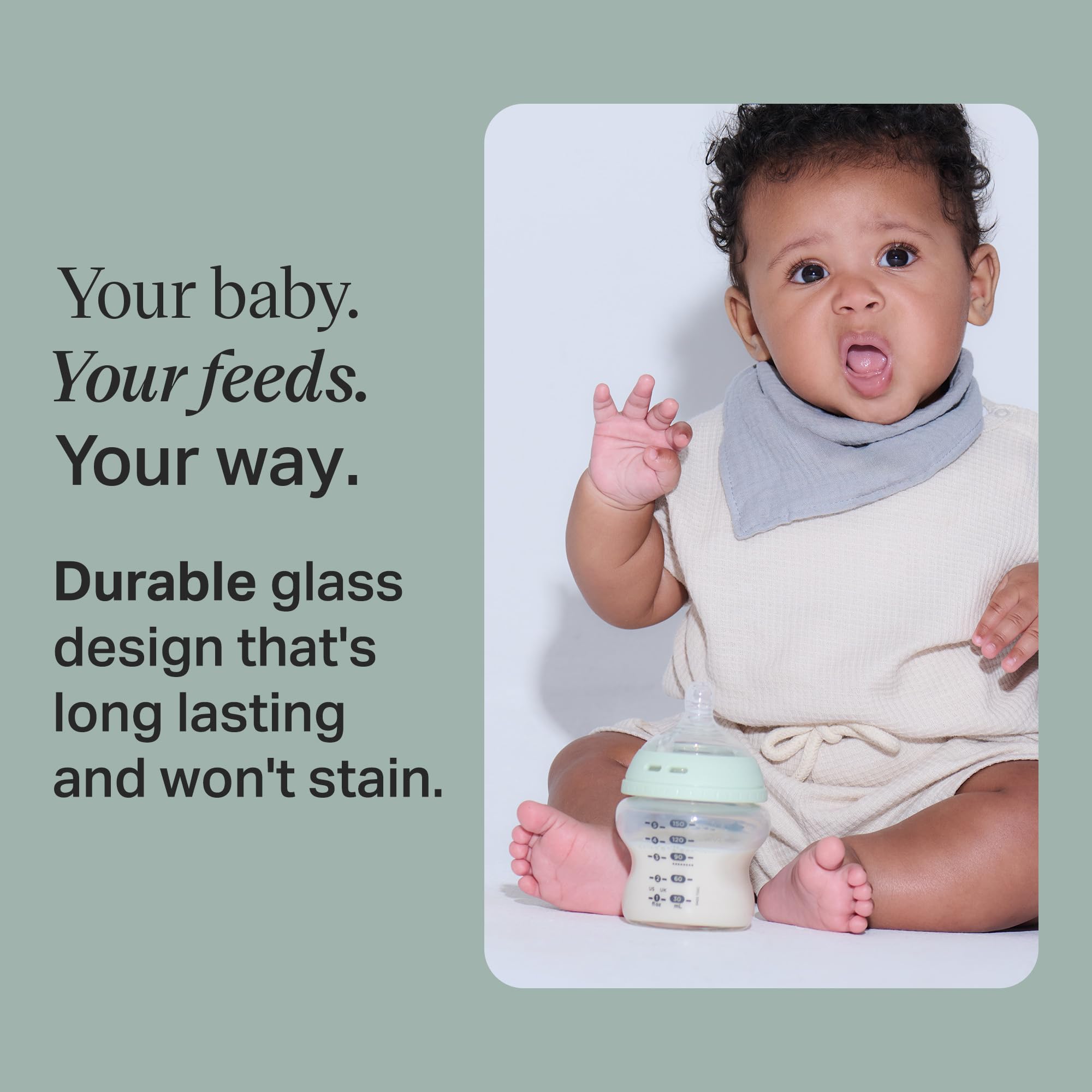 Tommee Tippee Natural Start Glass BPA and Phthalates Free Baby Bottles