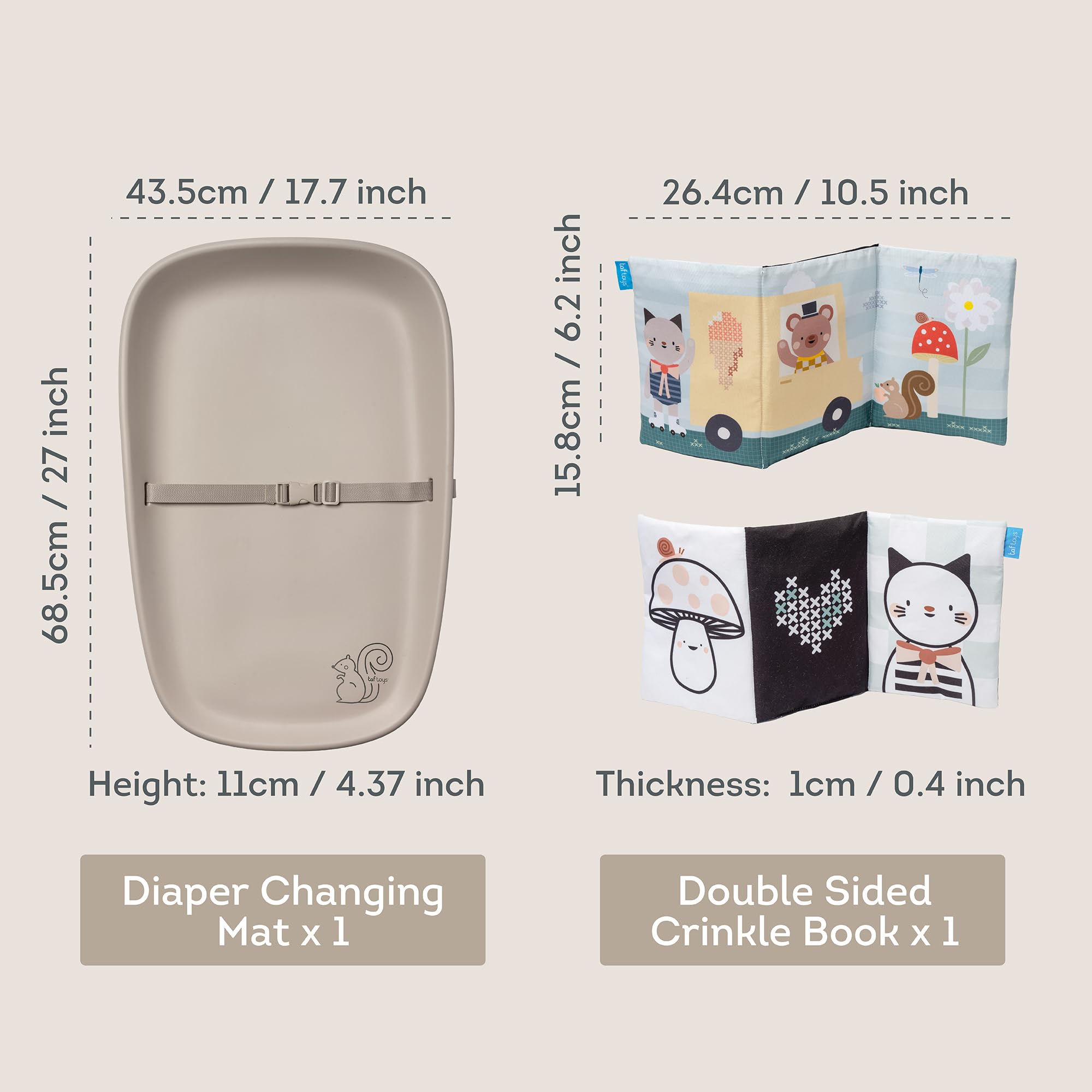 Multifunctional Wipeable Baby Changing Pad