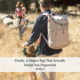 Water-Resistant Diaper Backpack with Changing Pad