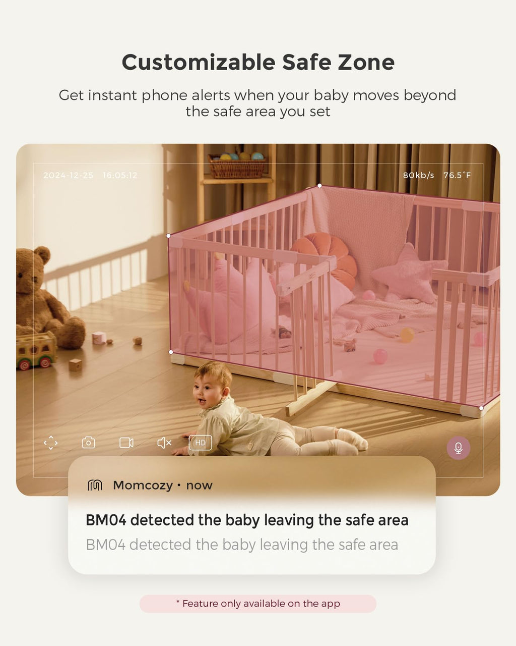 Smart WiFi Baby Monitor & Non-Contact Thermometer
