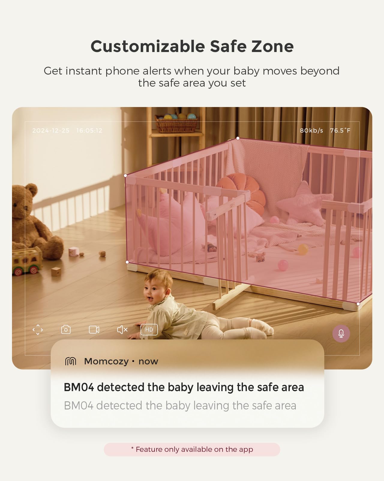 Smart WiFi Baby Monitor & Non-Contact Thermometer